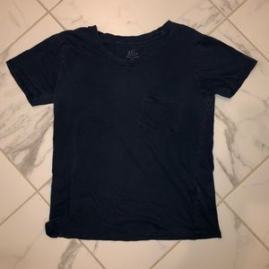 J-Crew Scoop Neck Pocket Tee